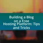 Building a Blog on a Free Hosting Platform: Tips and Tricks