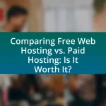 Comparing Free Web Hosting vs. Paid Hosting: Is It Worth It?