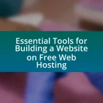 Essential Tools for Building a Website on Free Web Hosting