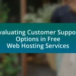 Evaluating Customer Support Options in Free Web Hosting Services