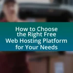 How to Choose the Right Free Web Hosting Platform for Your Needs