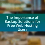 The Importance of Backup Solutions for Free Web Hosting Users
