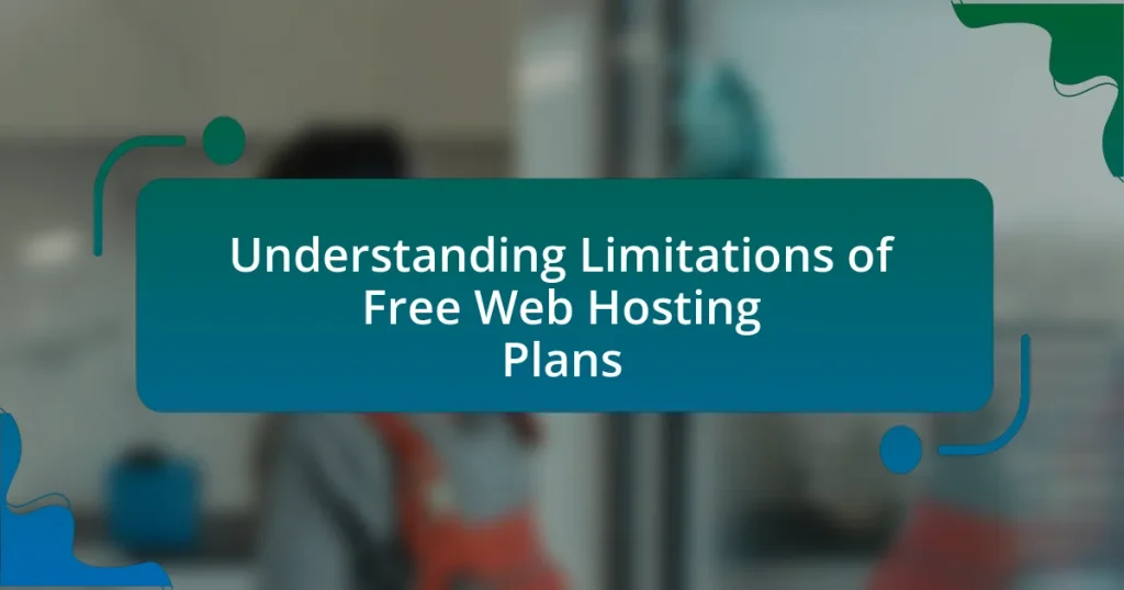 Understanding Limitations of Free Web Hosting Plans