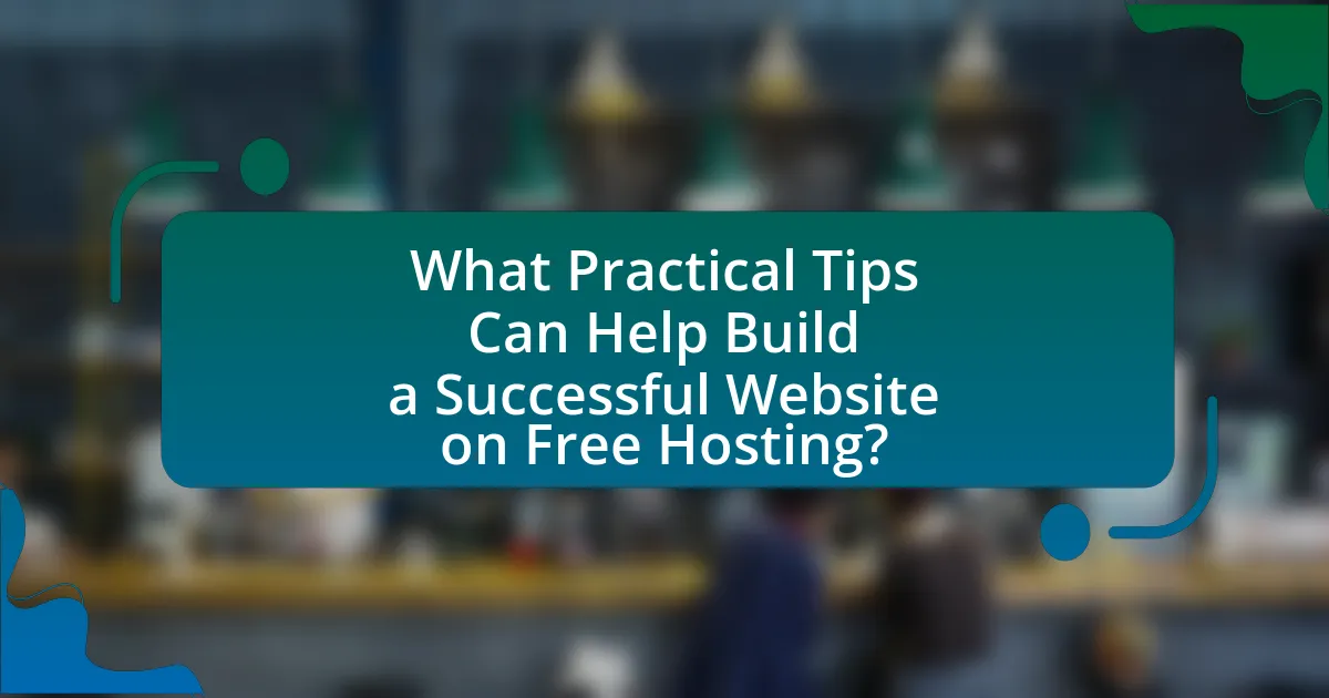 What Practical Tips Can Help Build a Successful Website on Free Hosting?