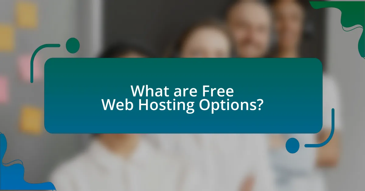 What are Free Web Hosting Options?