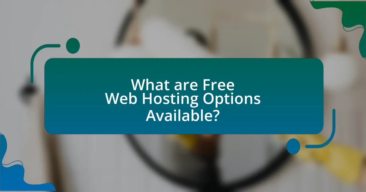 What are Free Web Hosting Options Available?