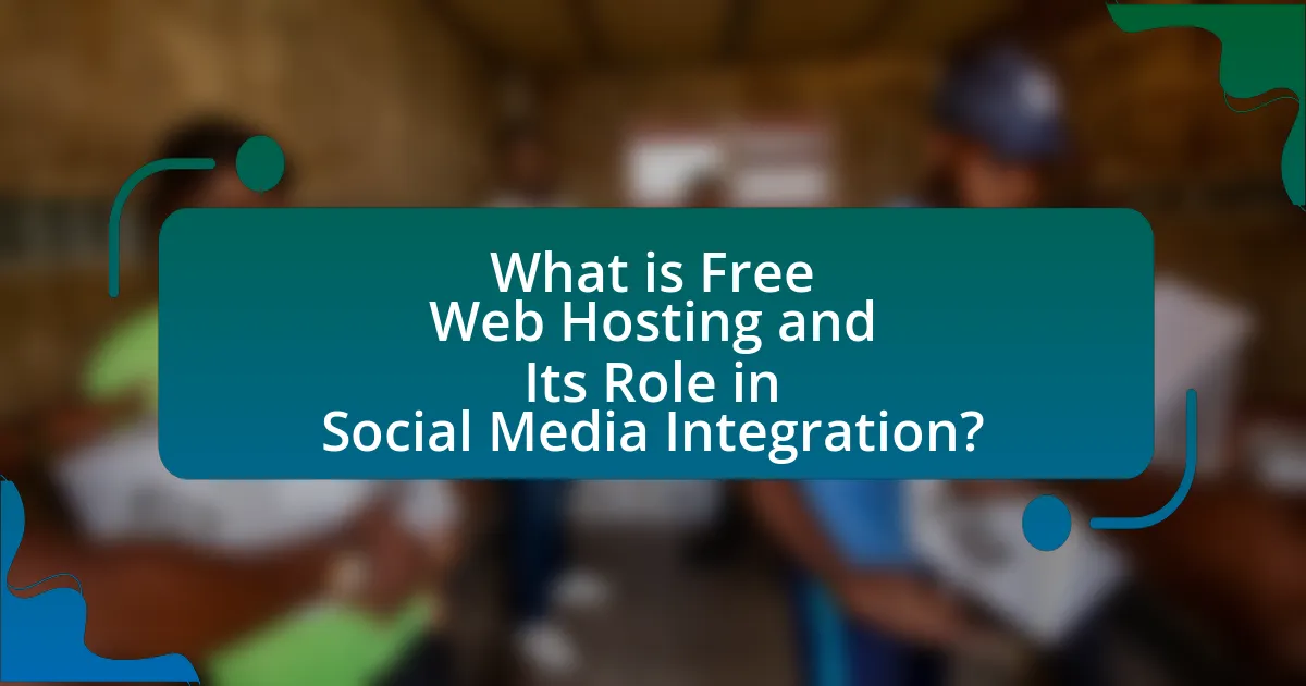 What is Free Web Hosting and Its Role in Social Media Integration?
